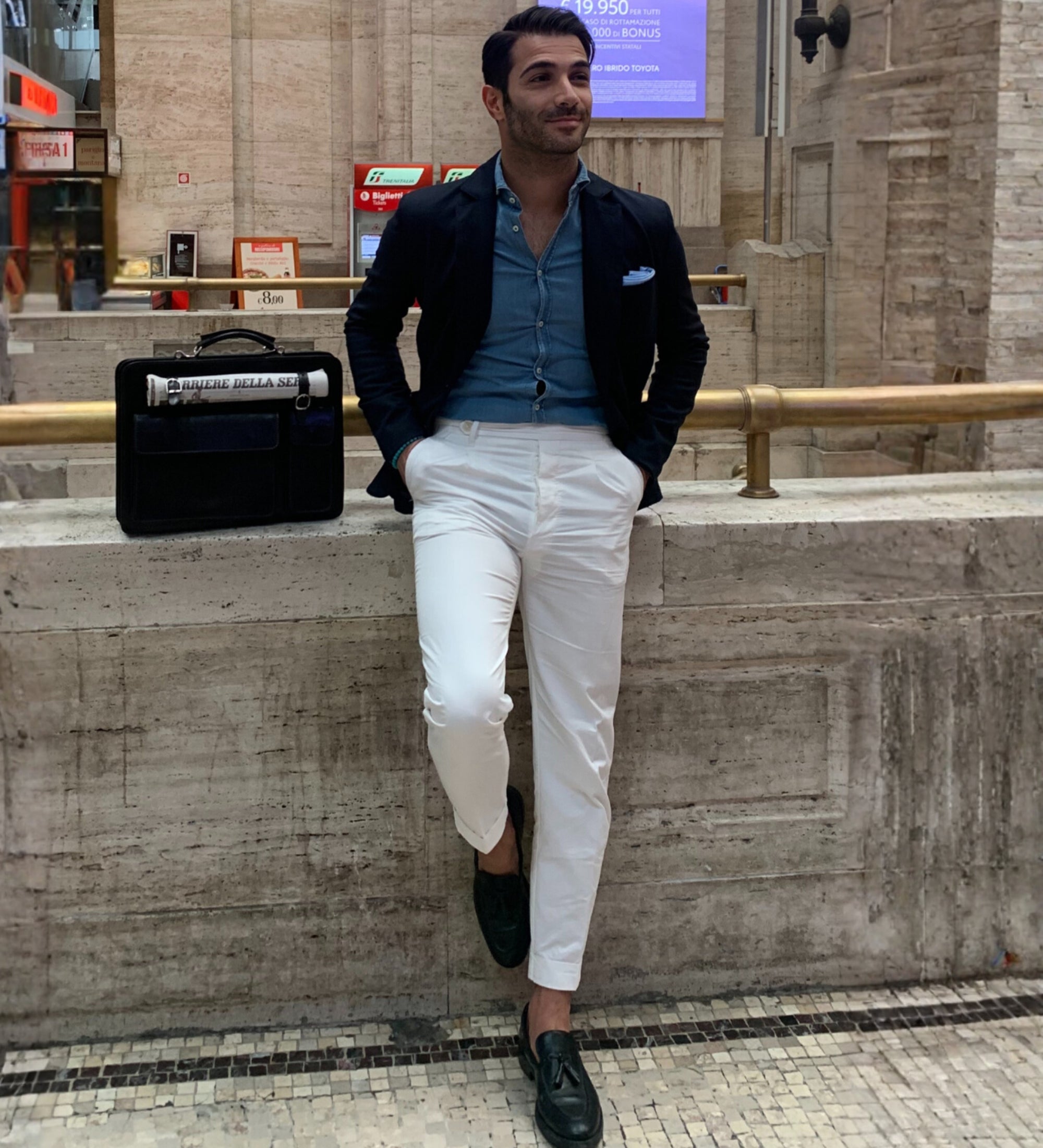 Läderväska i satchel-stil portfölj i läder – The Prophet