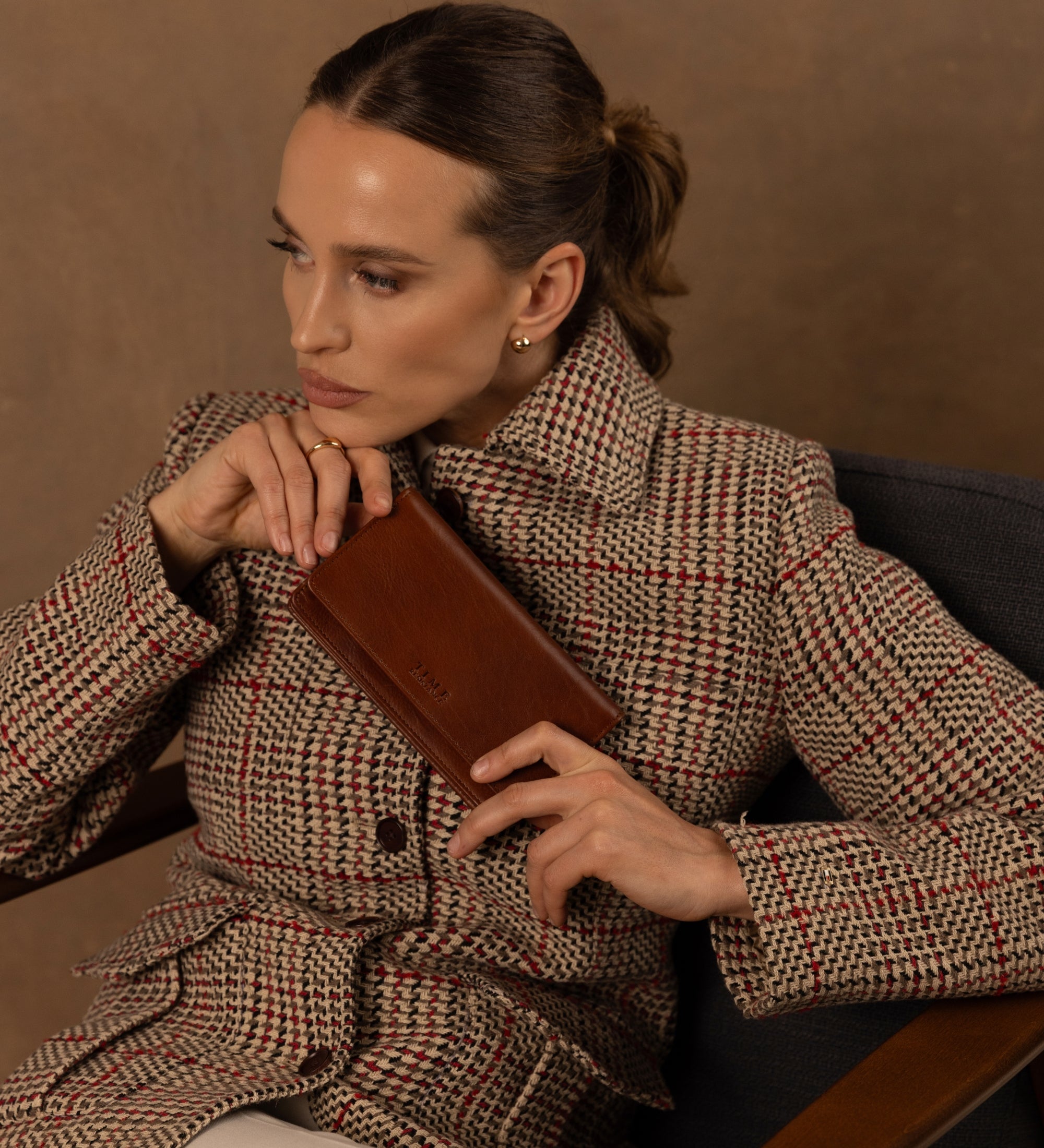 Dam Läder Continental Plånbok - Charade