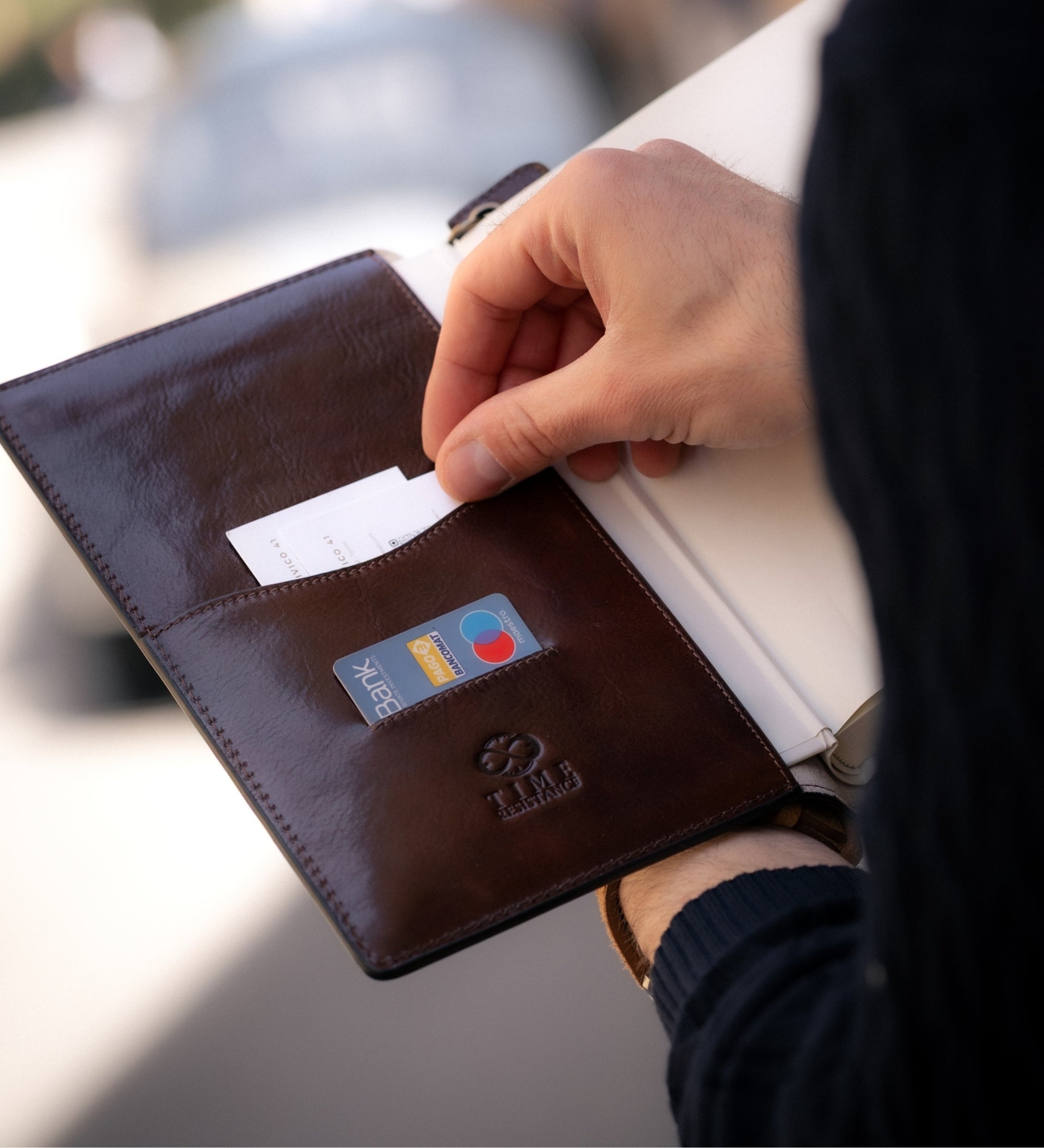 Anteckningsbok i läder, påfyllningsbar med A5 anteckningsblock – The Diary of a Nobody