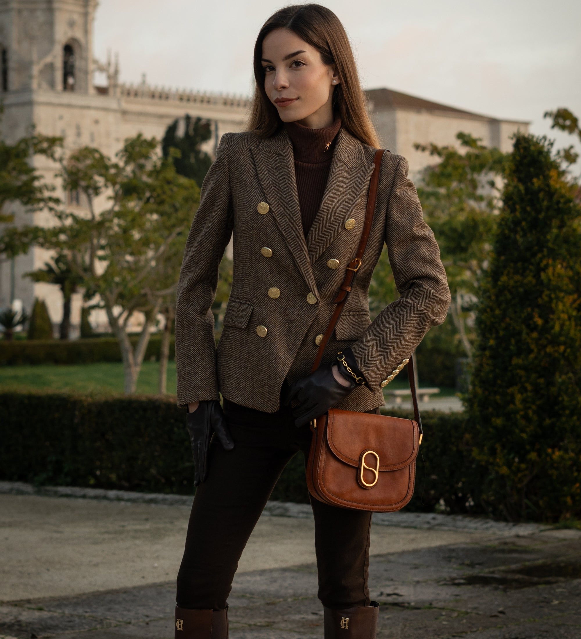 Saddle bag i läder crossbodyväska i läder för dam - Villette