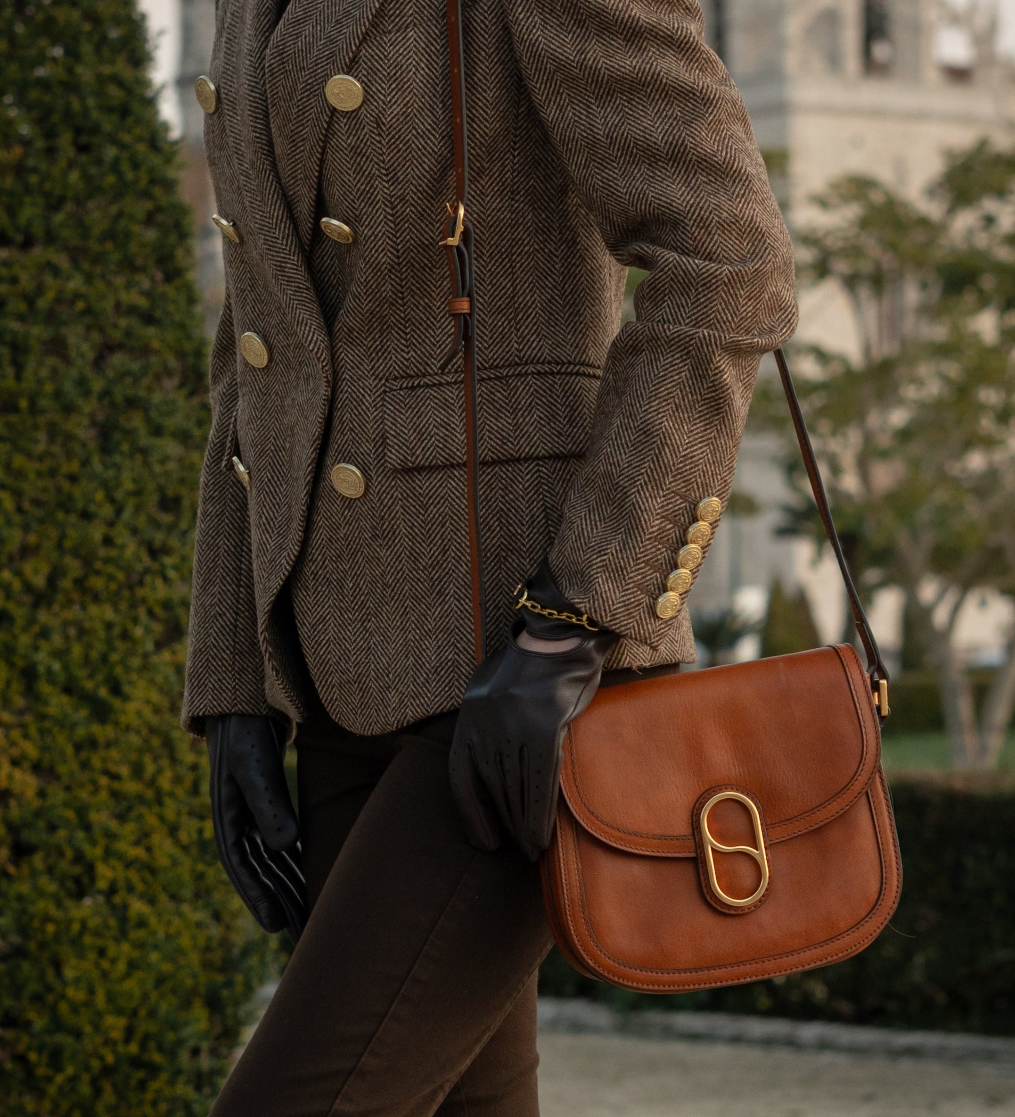 Saddle bag i läder crossbodyväska i läder för dam - Villette