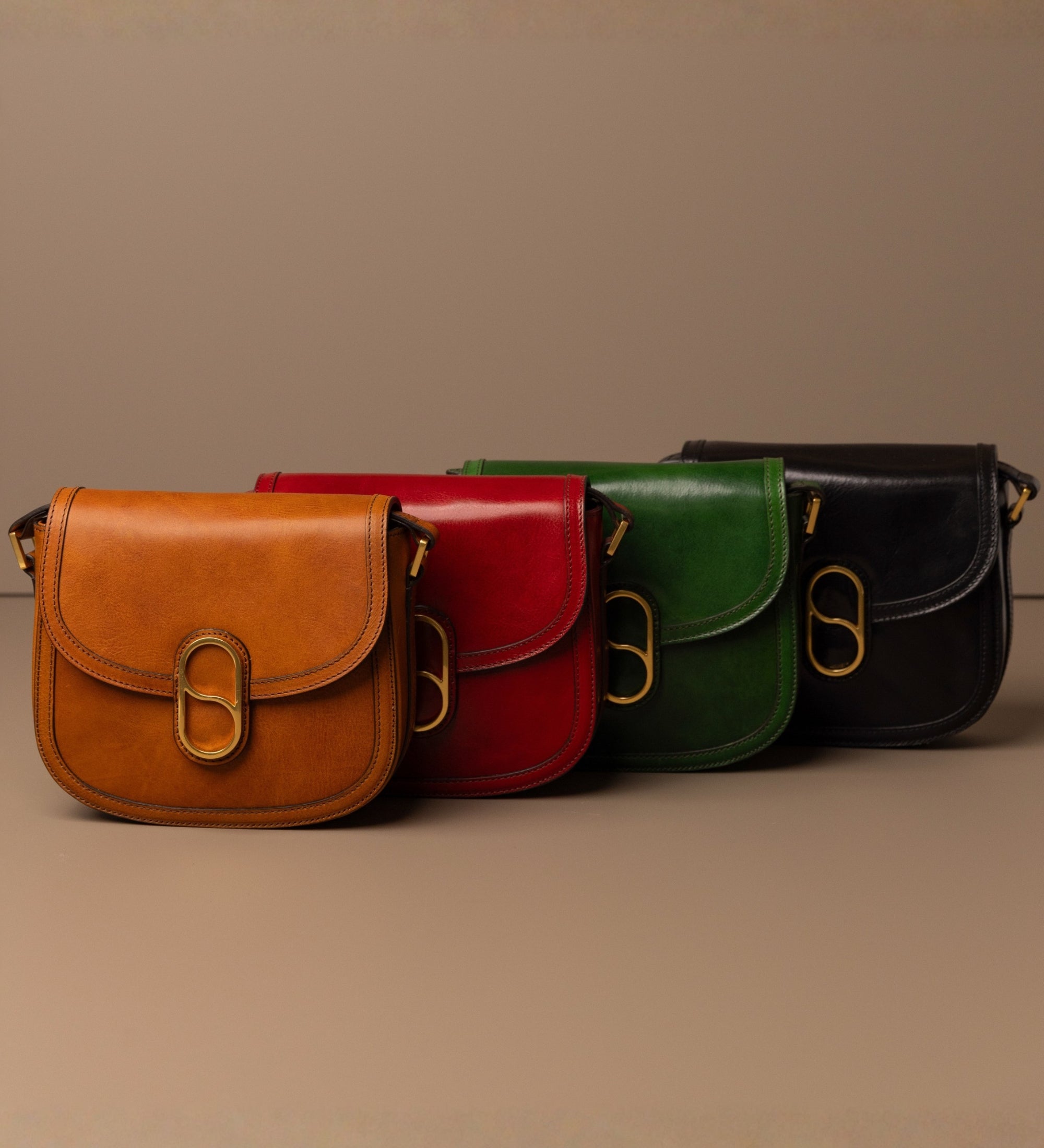 Saddle bag i läder crossbodyväska i läder för dam - Villette